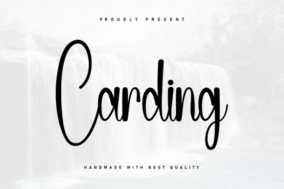 Carding: A Script Font That Elevates Digital Branding