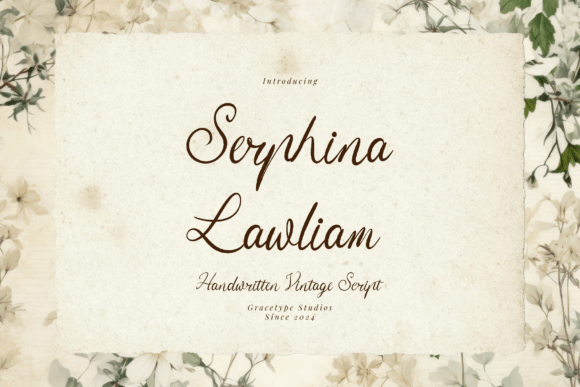 Discover Serphina Lawliam: A Vintage Script Font for Campaigns