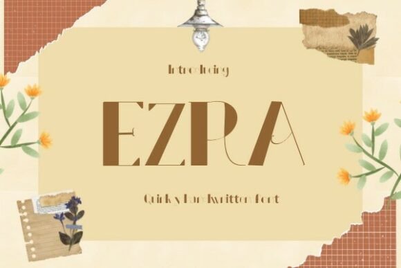 Ezra: A Handwritten Font for Creative Crafters