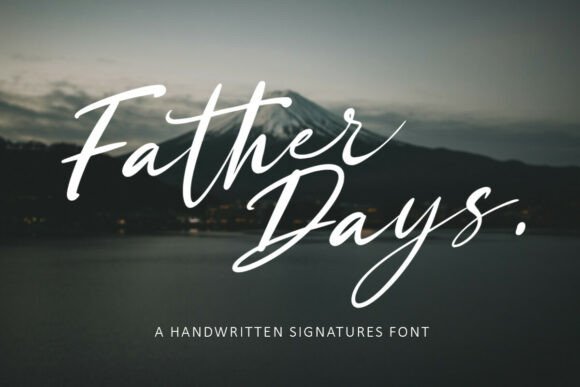 Father Days Font for Editorial Design