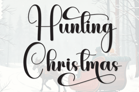 Font Choice That Speaks Volumes: Hunting Christmas in Action