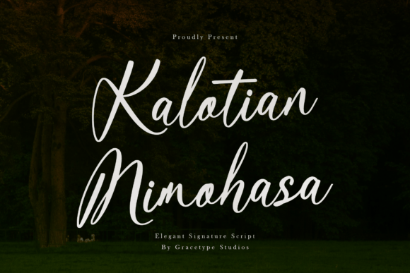 Kalotian Mimohasa: A Script Font for Editorial Elegance