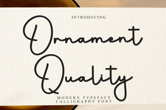 Ornament Quality: A Font for Editorial Elegance
