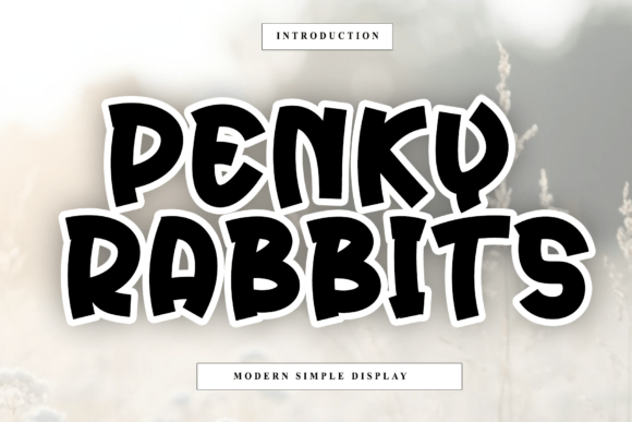Penky Rabbits: A Script Font for Dynamic Web Design