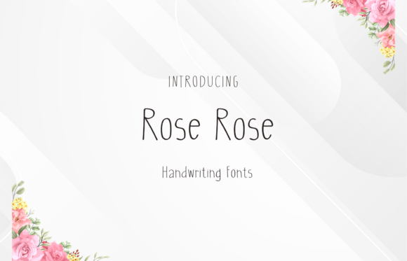 Rose Rose: A Sweet Script Font for Digital Design